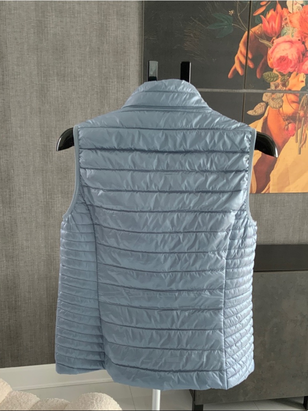 Betty Barclay Women's Light Blue Quilted Packable Vest with Ring-Zip 40 - Picture 3 of 7